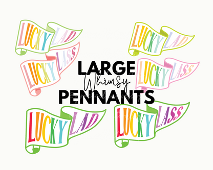 Lucky Whimsy Pennants | Printable Set