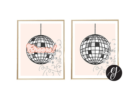 Silver Disco Ball | Printable Art