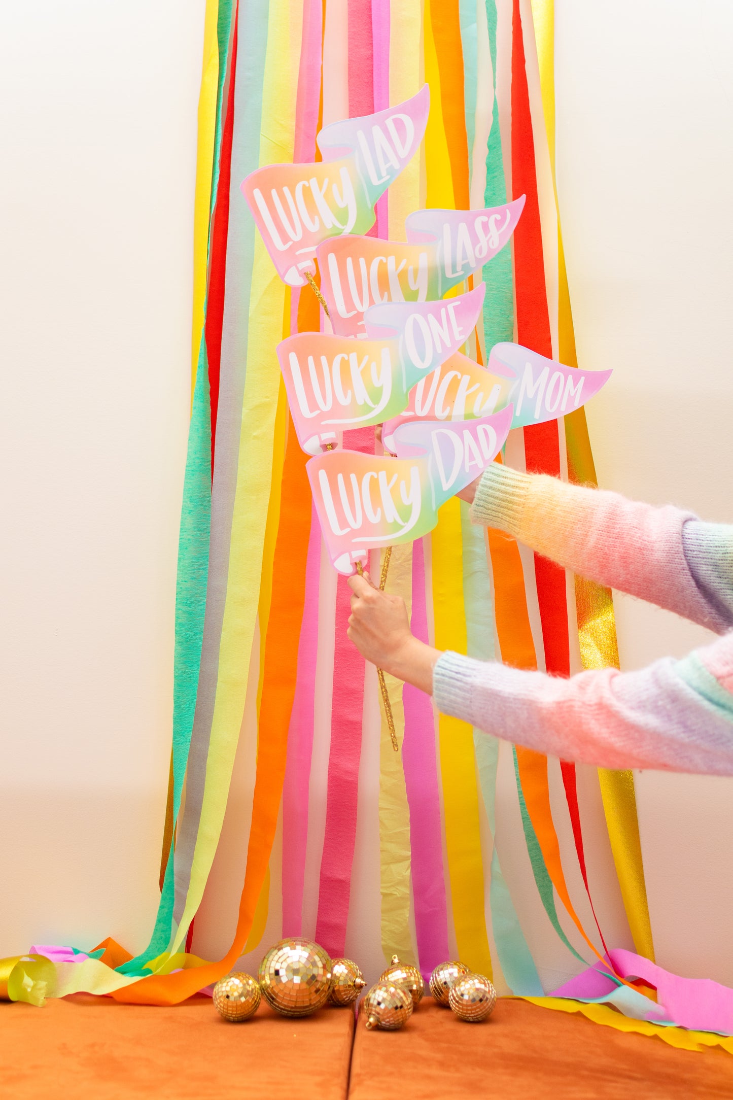 Lucky Family | Pennant Flags